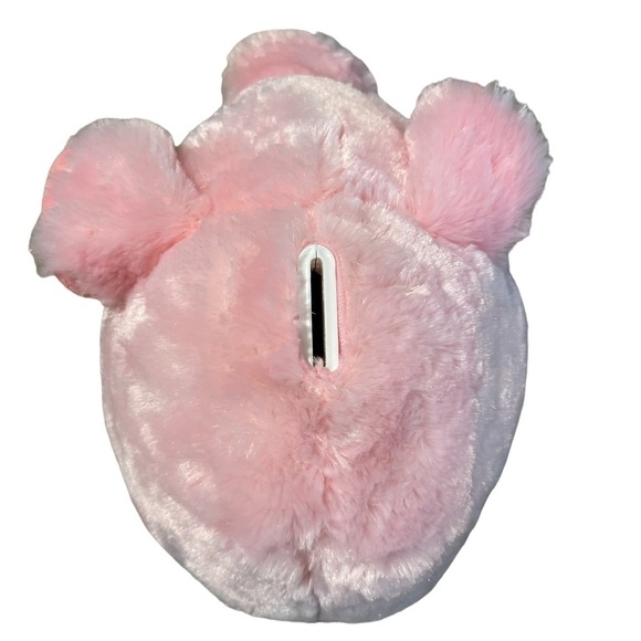 FAB NY Pink Plush Piggy Bank fStuffed Animal Coin Banks with Stopper Fuzzy - Picture 4 of 10